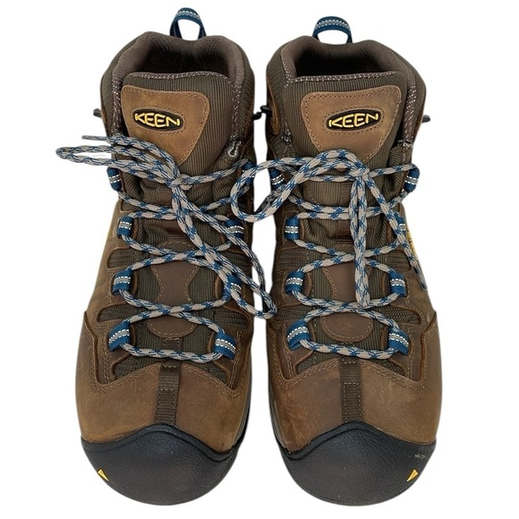 KEEN Men\'s Brown Leather Utility Hiking Boots Composite Toe Size 13EE Extra Wide main image 11